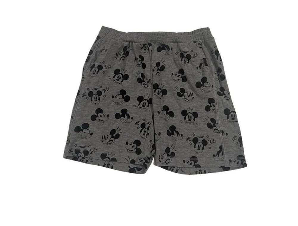 Chaser x Disney Mickey Mouse unisex Childs Gray Lounge Shorts Size 14 All Over P